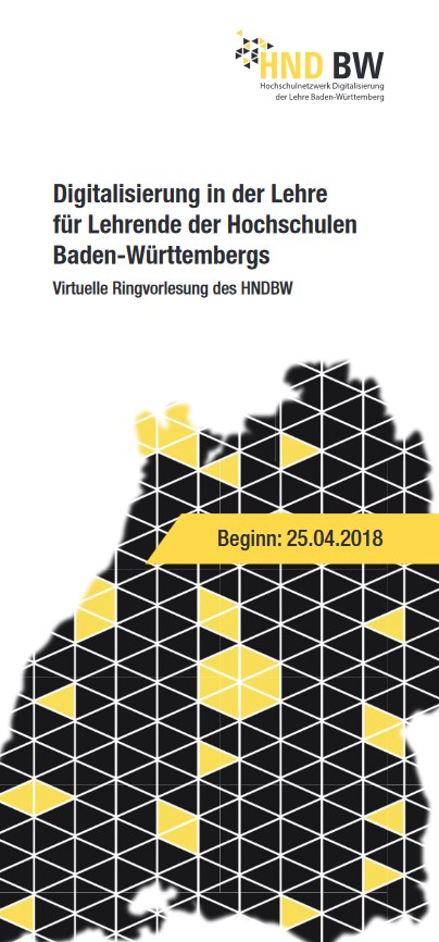 Start heute: Ringvorlesung "Digitalisierung in der Lehre für Lehrende der Hochschulen Baden-Württembergs"