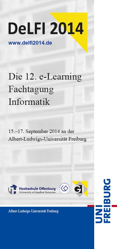 DeLFI 2014 - E-Learning and IT Conference